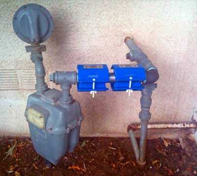 Natural Gas Installation on Home