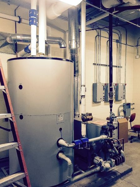 GMX Commercial application on a central kitchen for a school district in New Mexico. Treating their hard water without chemicals or salt.

