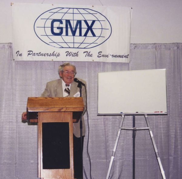 The late, world reknown physicist, Dr. Klaus Kronenberg, speaking about GMX Products at two conferences.  He helped design our units 21 years ago and we were so blessed to have his expertise in the science of magnetohydrodynamics, of which he devoted most of his life teaching.  We thought you might enjoy these photos.